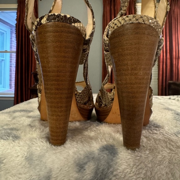 Coach Tamara Snakeskin Platform Heels/**5” Heel 1” Platform** - Picture 4 of 5